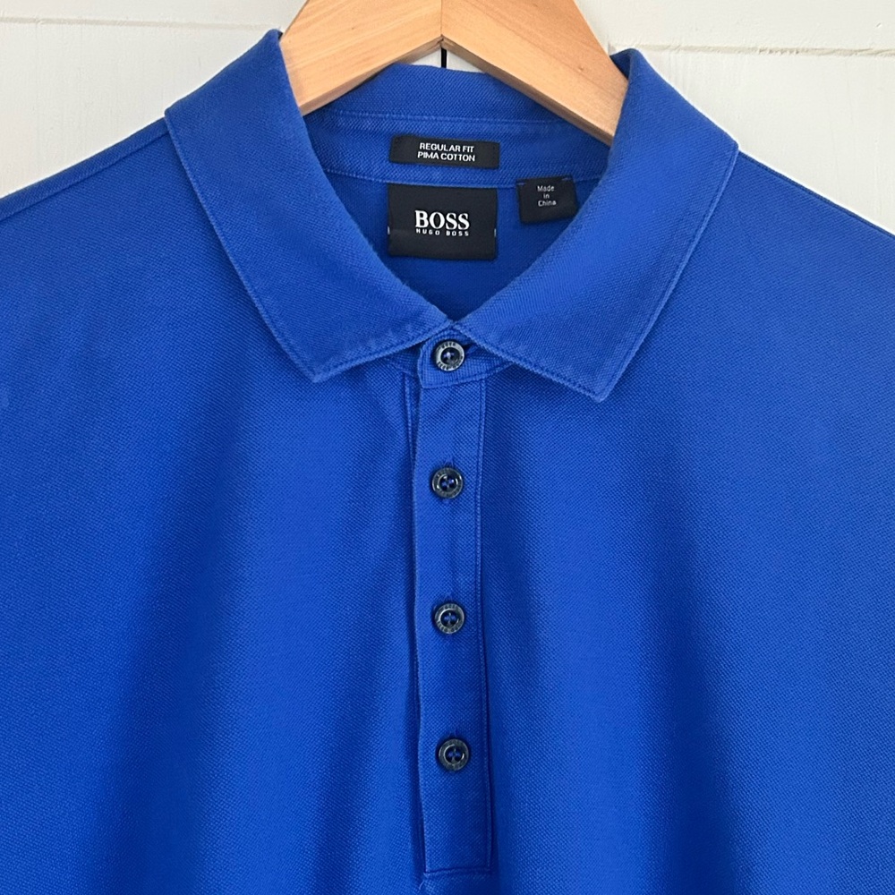 Hugo Boss Men’s Size XL Regular Fit Short Sleeve Pima Cotton Polo - Picture 9 of 14